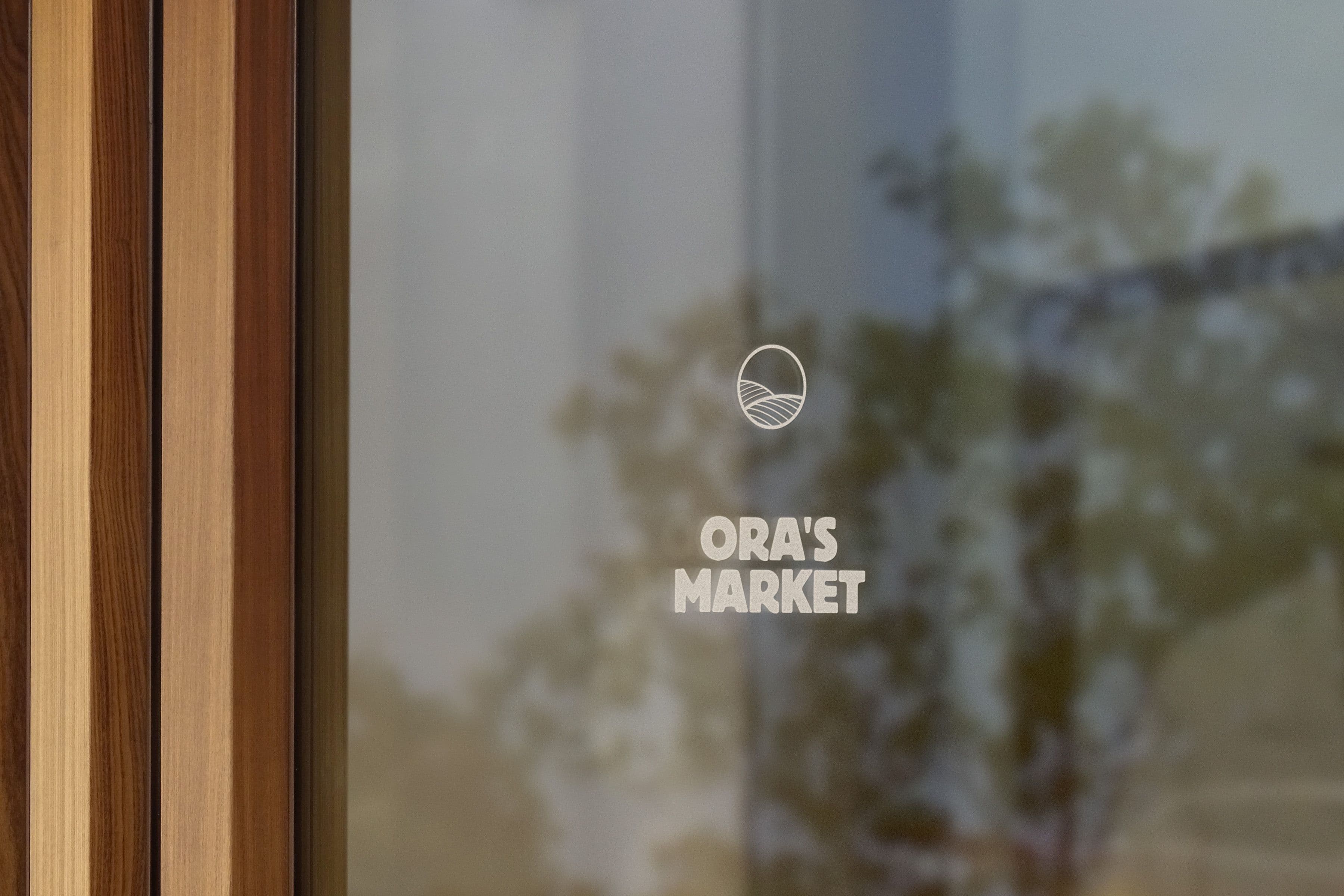 logo on storefront window